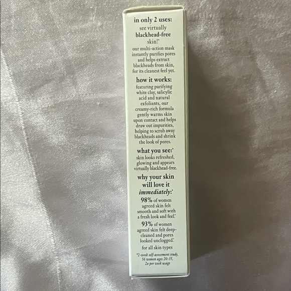 Philosophy Purity Pore Extractor Clay Mask -Salicylic Acid Acne Treatment - Picture 2 of 3